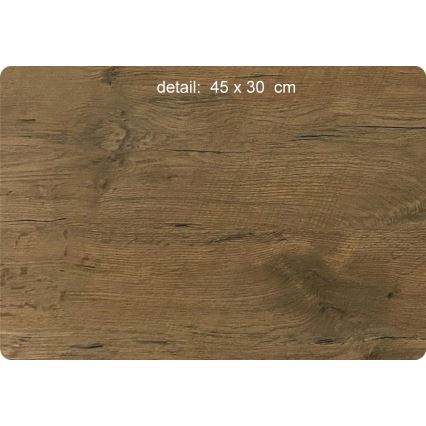 Li-Go 23697/DUB/BAT2 - світлодіодний годинник із регулюванням яскравості та датчиком руху LED/10W/5V 20000 mAh + 1xAA, діаметр 32 см, дуб/Гори