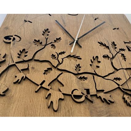 Li-Go 5499/DUB2 - Настенные часы 1xAA 40x40 см дуб