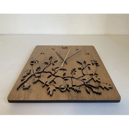 Li-Go 5499/DUB2 - Настінні годинники 1xAA 40x40 см, дуб