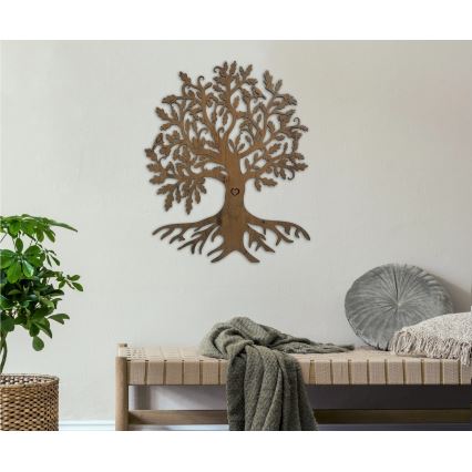 Li-Go 5732/DUB/S2 - Настінна світлодіодна декорація з регульованою яскравістю, 10 Вт / 5 В, 20000 мА·год, 68×80 см, дуб