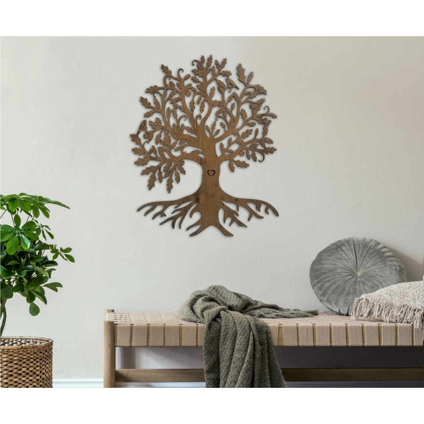 Li-Go 5732/DUB/S2 - Настінна світлодіодна декорація з регульованою яскравістю, 10 Вт / 5 В, 20000 мА·год, 68×80 см, дуб