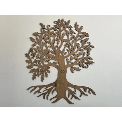 Li-Go 5732/DUB/S2 - Настінна світлодіодна декорація з регульованою яскравістю, 10 Вт / 5 В, 20000 мА·год, 68×80 см, дуб