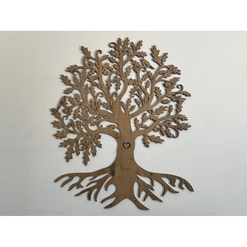 Li-Go 5732/DUB/S2 - Настінна світлодіодна декорація з регульованою яскравістю, 10 Вт / 5 В, 20000 мА·год, 68×80 см, дуб