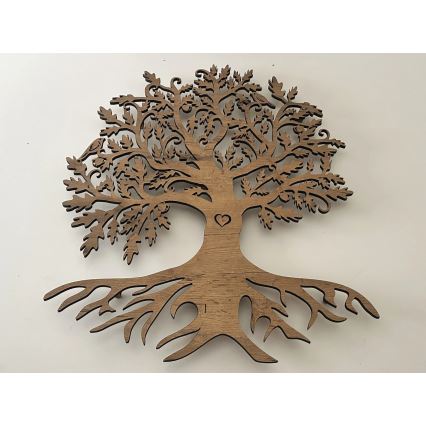 Li-Go 5732/DUB/S2 - Настінна світлодіодна декорація з регульованою яскравістю, 10 Вт / 5 В, 20000 мА·год, 68×80 см, дуб