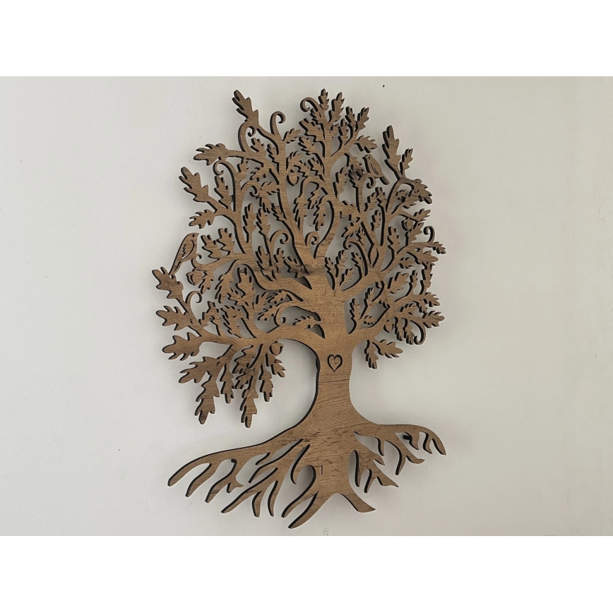 Li-Go 5732/DUB/S2 - Настінна світлодіодна декорація з регульованою яскравістю, 10 Вт / 5 В, 20000 мА·год, 68×80 см, дуб