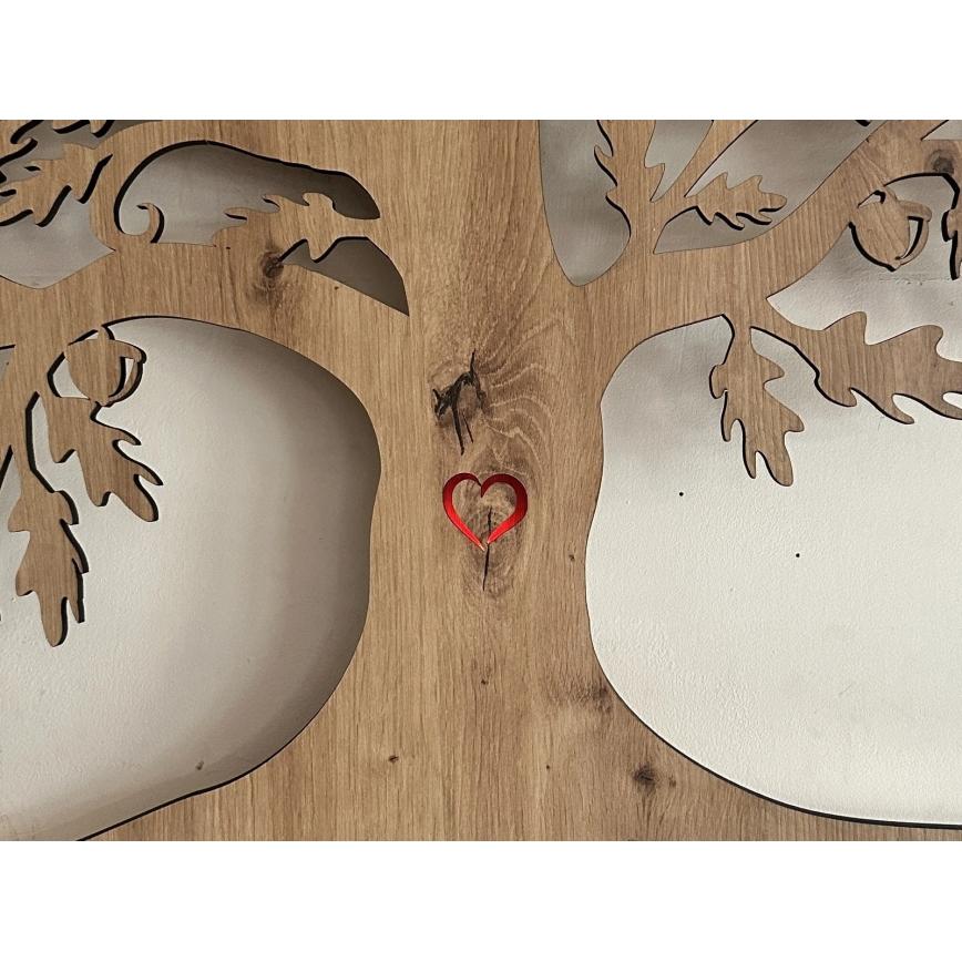 Li-Go 5732/DUB/S2 - диммируемая настенная декоративная LED-панель, 10 Вт/5 В, 20000 мА·ч, 68×80 см, дуб