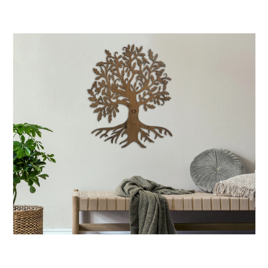 Li-Go 5739/DUB2 - Світлодіодна настінна декоративна панель з регулюванням яскравості 10 Вт/230 В 68x80 см дуб