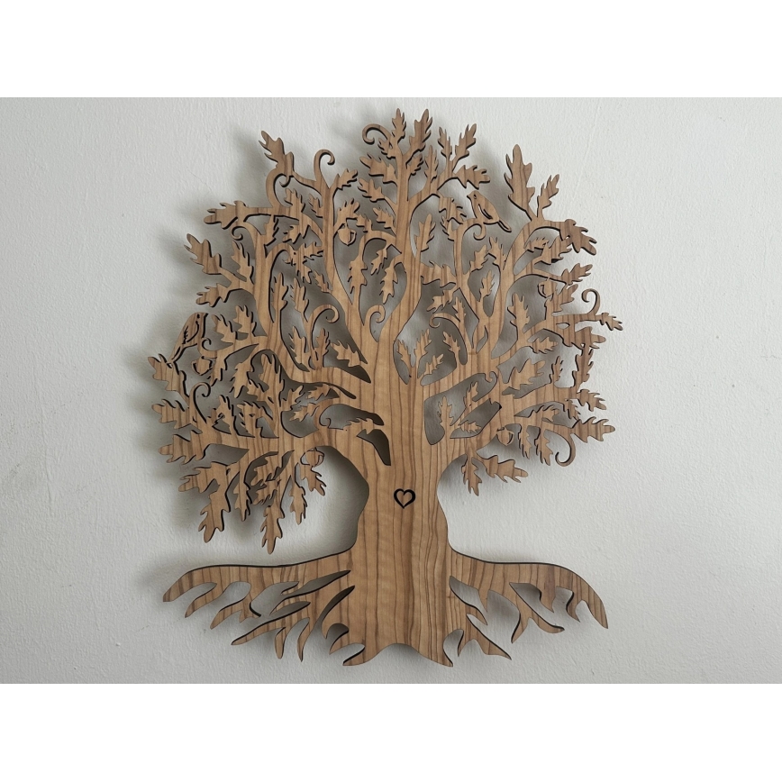 Li-Go 5747/DUB2 - Регульована настінна LED декорація LED/10Вт/230В 45x55 см дуб