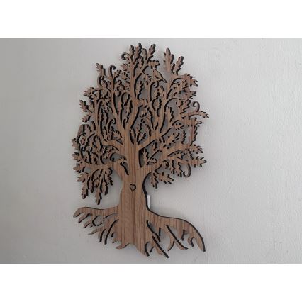 Li-Go 5747/DUB2 - Регульована настінна LED декорація LED/10Вт/230В 45x55 см дуб