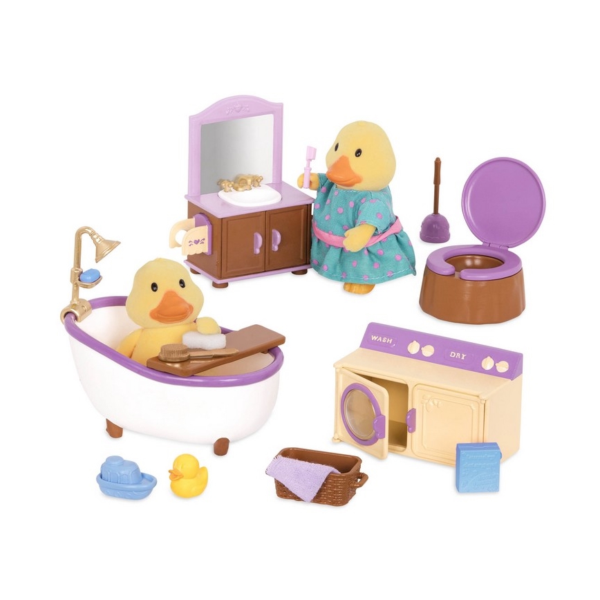 Li'l Woodzeez - Игровой набор мебель для ванной комнаты
