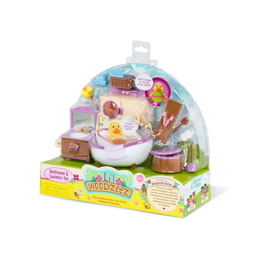 Li'l Woodzeez - Игровой набор мебель для ванной комнаты