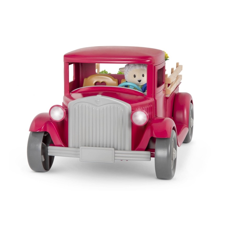 Li'l Woodzeez - Игрушечный набор грузовик фермера с подставкой для еды 3xAAA