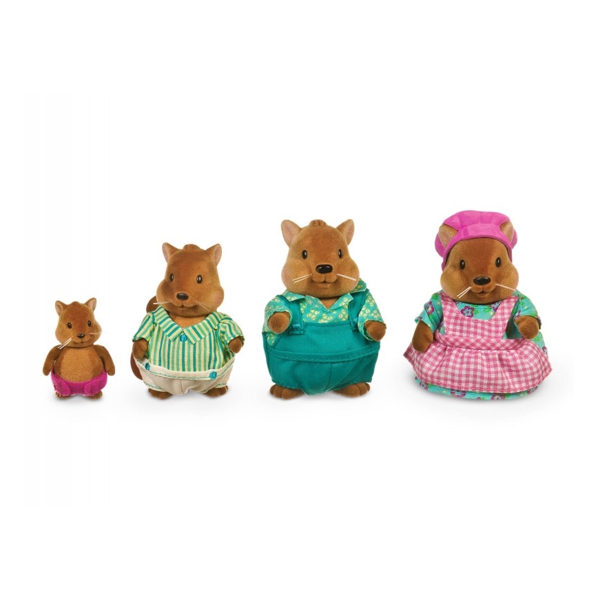 Li'l Woodzeez - Набор фигурок BUSTLEBERRY семья белок