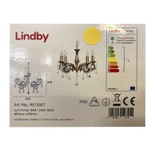 Lindby - Люстра на цепи KORA 5xE14/40W/230V