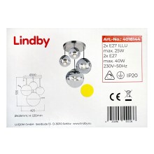 Lindby - Люстра на штанге RAVENA 2xE27/40W/230V + 2xE27/25W