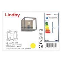 Lindby - Настенный светильник MERON 1xE27/60W/230V