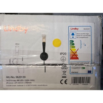 Lindby - Настінний світильник SANDER 1xE14/4W/230V