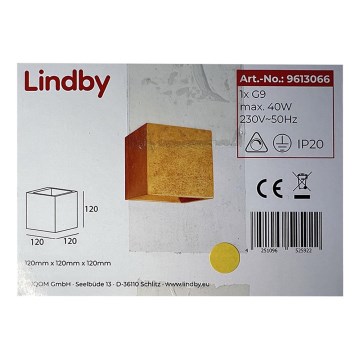 Lindby - Настінний світильник YADE 1xG9/20W/230V