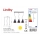 Lindby - Підвісна люстра IBU 3xE27/60W/230V