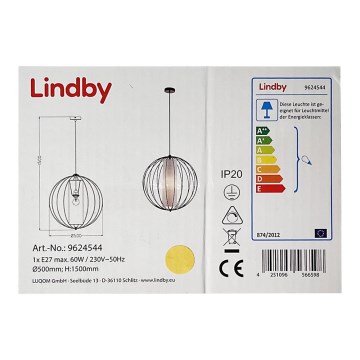 Lindby - Підвісна люстра KORIKO 1xE27/60W/230V