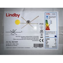 Lindby - Пристельова LED люстра з регулюванням яскравості KORONA 3xLED/8W/230V