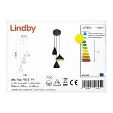 Lindby - Подвесная люстра 3xE27/60W/230V