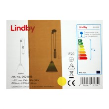 Lindby - Подвесная люстра ALECKS 1xE27/60W/230V