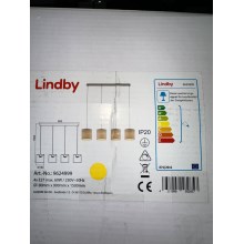 Lindby - Подвесная люстра ZALIA 4xE27/60W/230V