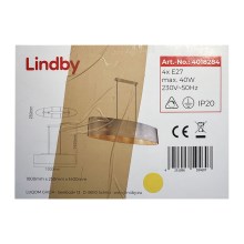 Lindby - Підвісна люстра DEXIN 4xE27/40W/230V