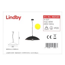 Lindby - Підвісна люстра EMILIENNE 1xE27/60W/230V