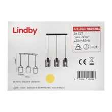 Lindby - Підвісна люстра KOURTNEY 3xE27/60W/230V