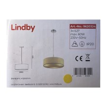 Lindby - Підвісна люстра SEBATIN 3xE27/60W/230V