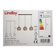 Lindby - Підвісна люстра YELA 3xE27/60W/230V