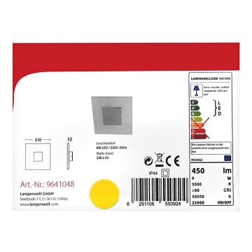 Lindby - Стельовий LED світильник TARJA LED/6W/230V