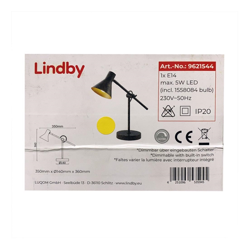 Lindby - Светодиодная настольная лампа с регулированием яркости ZERA 1xE14/5W/230V
