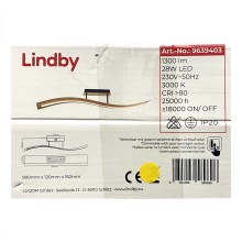 Lindby - Светодиодная припотолочная люстра с регулированием яркости LARISA LED/28W/230V