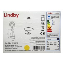 Lindby - Светодиодная подвесная люстра с регулированием яркости VERIO LED/230V + дистанционное управление