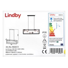 Lindby - Светодиодная подвесная люстра UTOPIA 6xG9/5W/230V