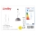 Lindby - Светодиодная подвесная RGBW-люстра с регулированием яркости CAROLLE 1xE27/10W/230V Wi-Fi Tuya