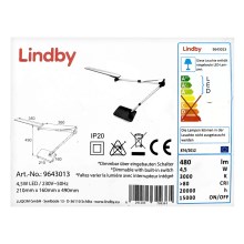 Lindby - Светодиодная сенсорная настольная лампа с регулированием яркости FELIPE LED/4,5W/230V