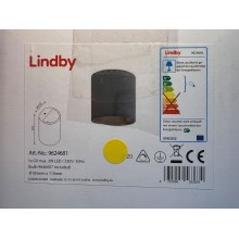 Lindby - Светодиодный настенный светильник EDVIN 1xG9/3W/230V бетон
