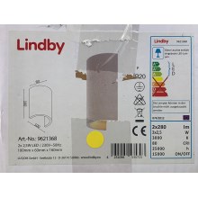 Lindby - Светодиодный настенный светильник JENKE 2xLED/2,5W/230V гипс