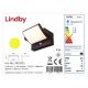Lindby - Светодиодный настенный светильник на солнечной батарее с датчиком SHERIN LED/3,7W/3,7V IP54