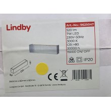 Lindby - Светодиодный настенный светильник RANIK LED/7W/230V