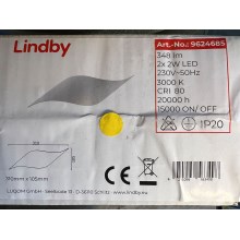Lindby - Светодиодный настенный светильник SALKA 2xLED/2W/230V
