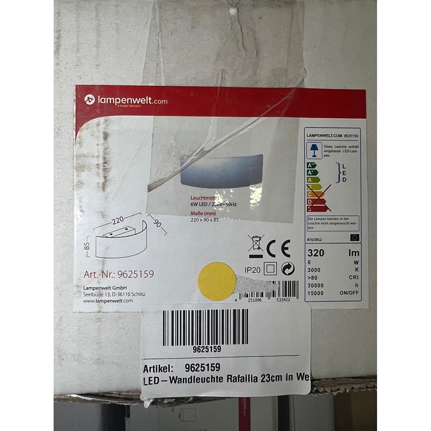 Lindby - Світлодіодний настінний світильник RAFAELIA LED/6W/230V