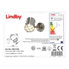 Lindby - Світлодіодний настінний світильник з регулюванням яскравості EBBI 1xE14/5W/230V