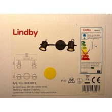Lindby - Точковий світильник CANSU 2xGU10/5W/230V
