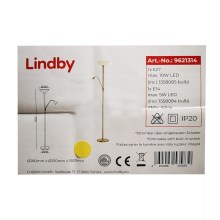 Lindby - Торшер JOST 1xE27/10W/230V + 1xE14/5W