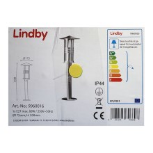 Lindby - Уличная лампа ERINA 1xE27/60W/230V IP44